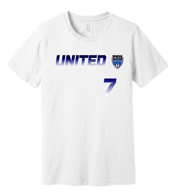 Custom Jersey Number Unisex CFU Color Fade Tee